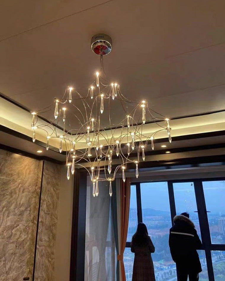 Diff Large Sculptural Crystal Chandelier-DF2201