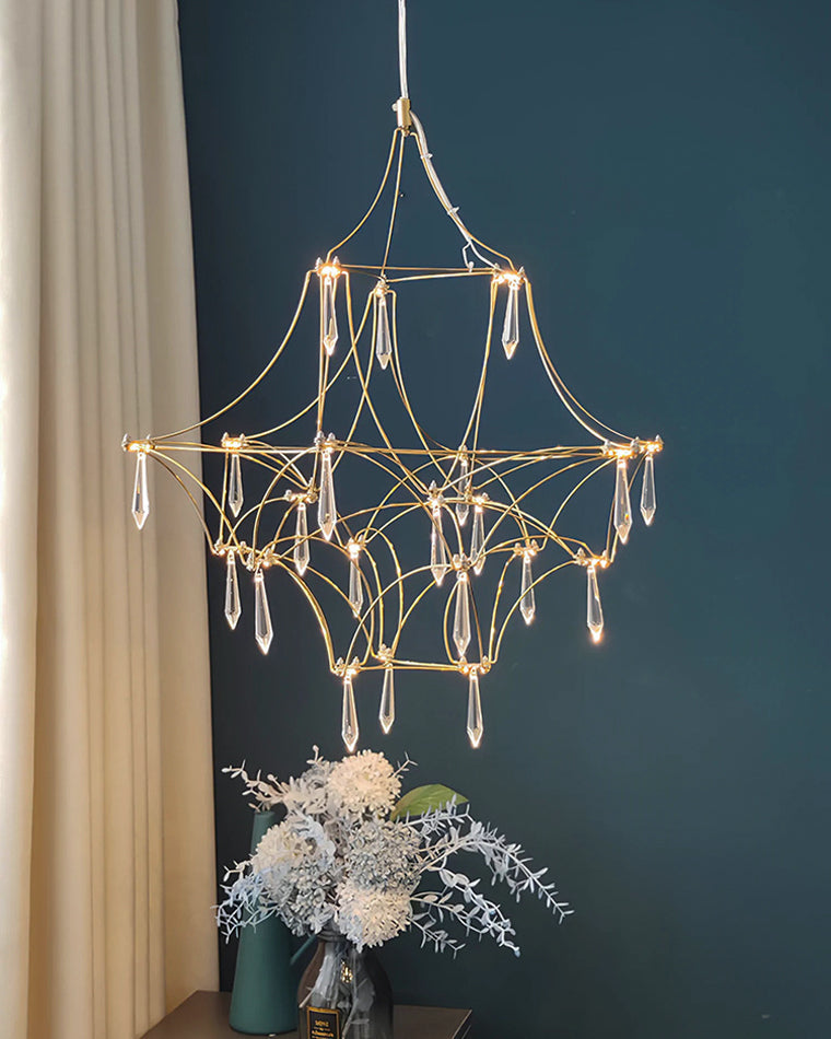 Diff Large Sculptural Crystal Chandelier-DF2201