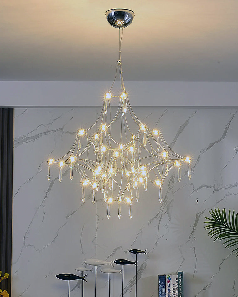 Diff Large Sculptural Crystal Chandelier-DF2201
