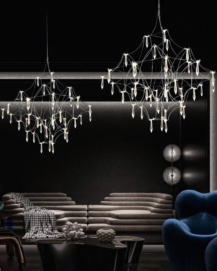 Diff Large Sculptural Crystal Chandelier-DF2201