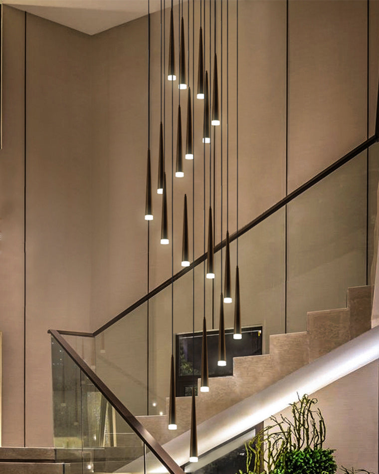 Diff Cone Spiral Staircase Chandelier-DF2204