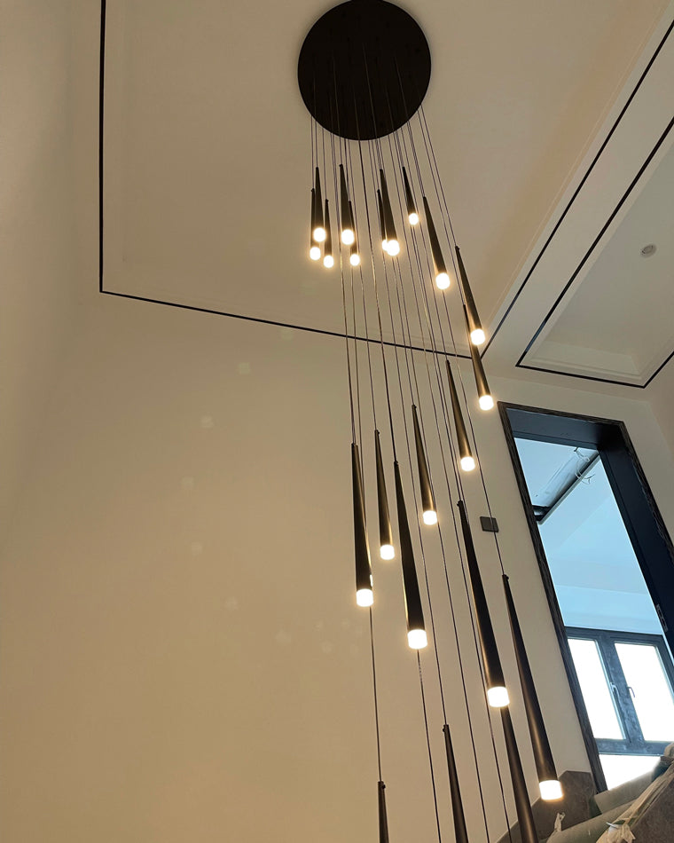 Diff Cone Spiral Staircase Chandelier-DF2204