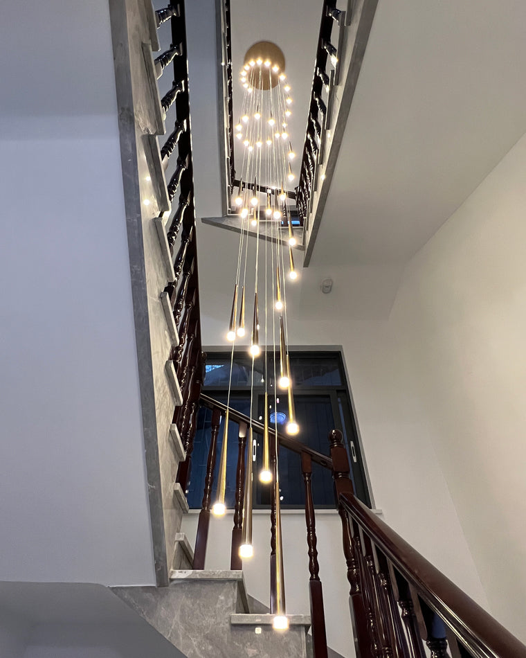 Diff Cone Spiral Staircase Chandelier-DF2204