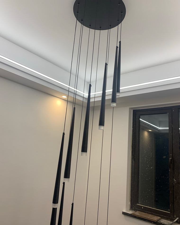 Diff Cone Spiral Staircase Chandelier-DF2204