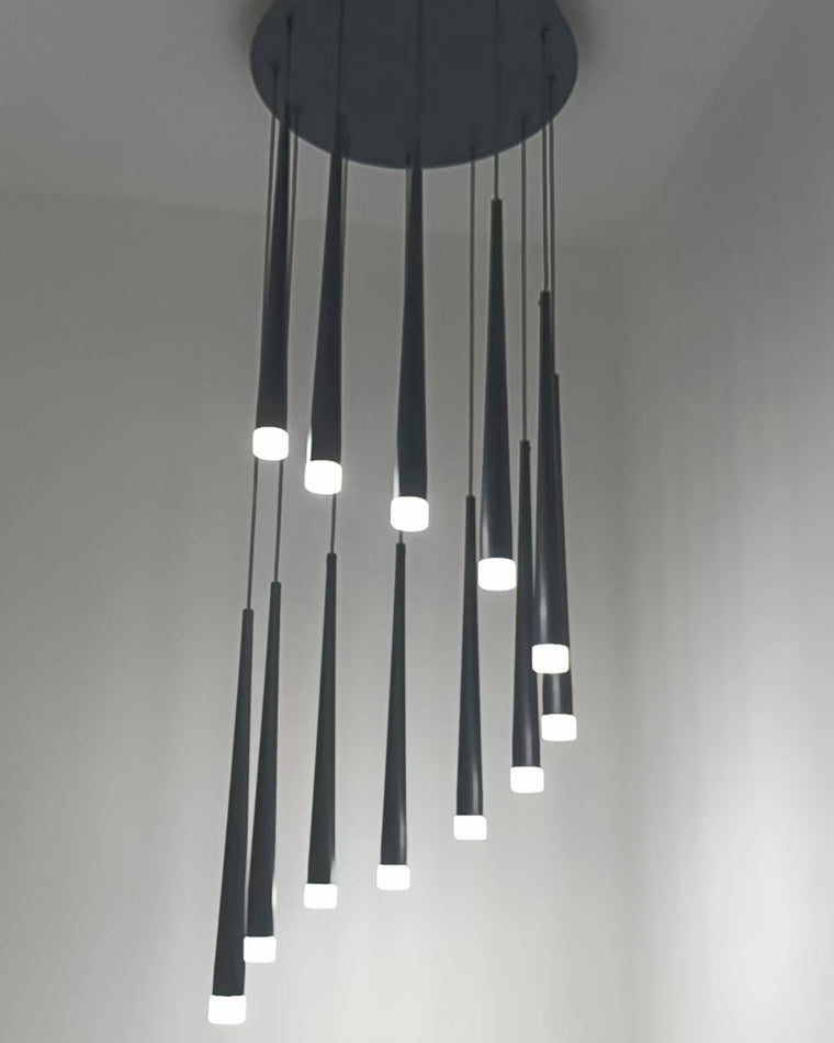 Diff Cone Spiral Staircase Chandelier-DF2204