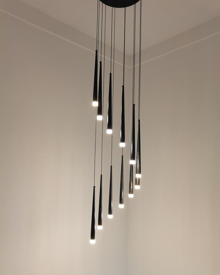 Diff Cone Spiral Staircase Chandelier-DF2204