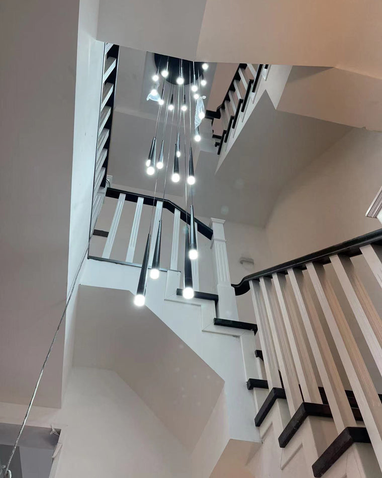 Diff Cone Spiral Staircase Chandelier-DF2204