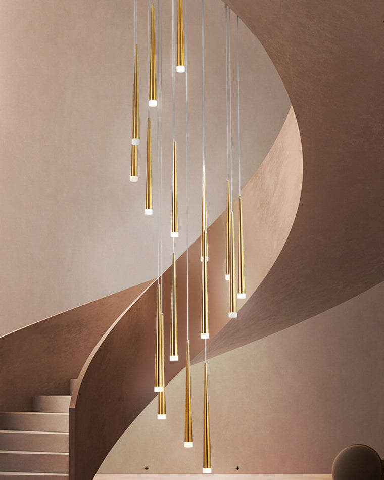 Diff Cone Spiral Staircase Chandelier-DF2204