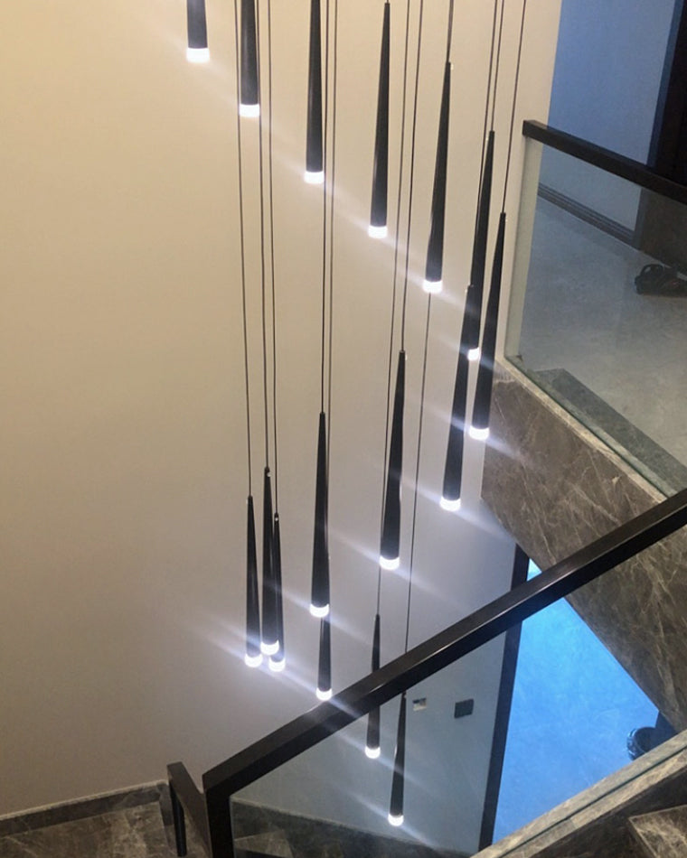 Diff Cone Spiral Staircase Chandelier-DF2204
