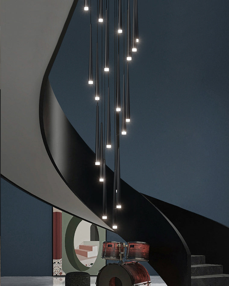Diff Cone Spiral Staircase Chandelier-DF2204