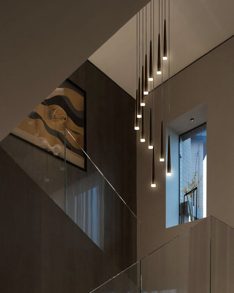 Diff Cone Spiral Staircase Chandelier-DF2204