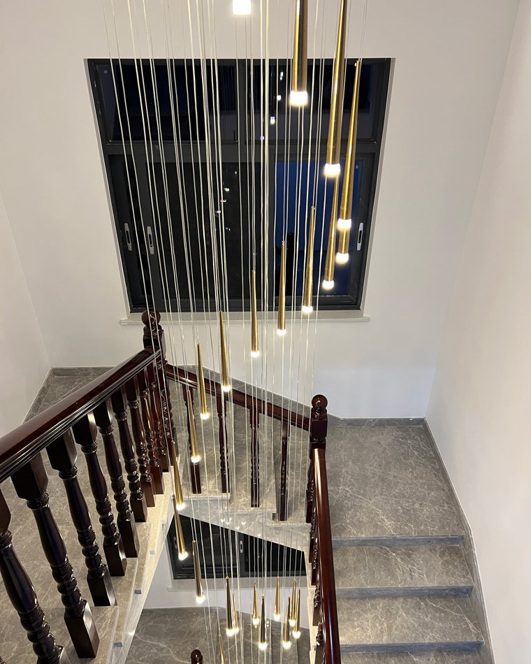 Diff Cone Spiral Staircase Chandelier-DF2204