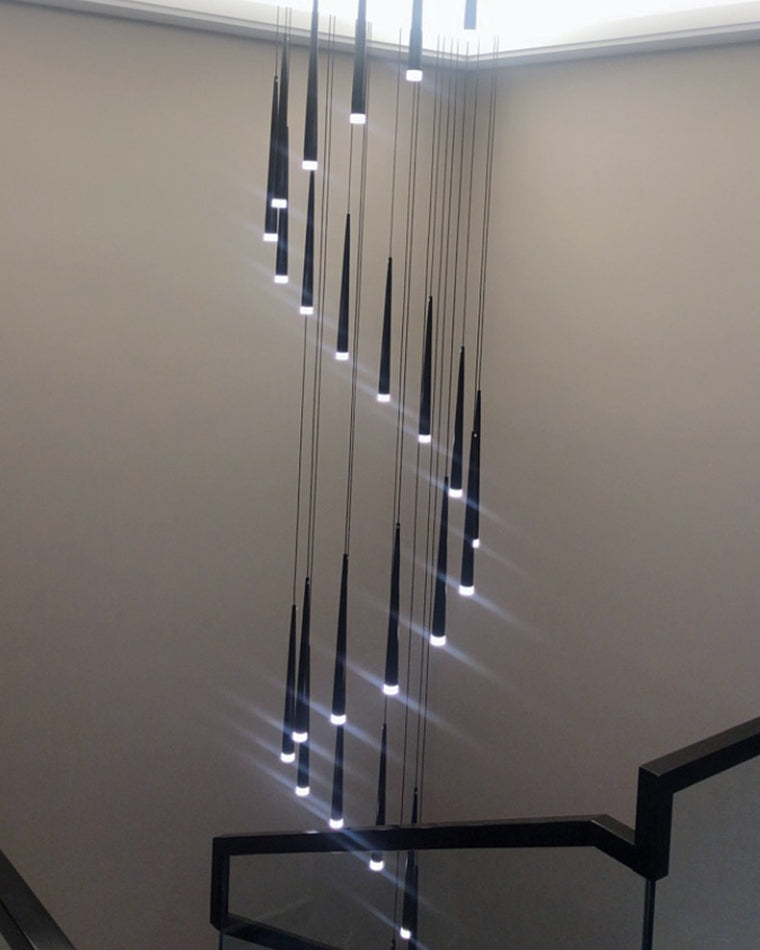 Diff Cone Spiral Staircase Chandelier-DF2204