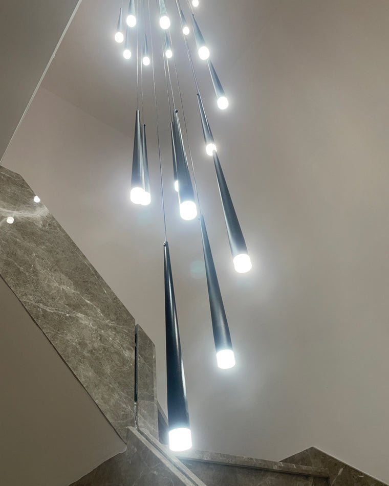 Diff Cone Spiral Staircase Chandelier-DF2204