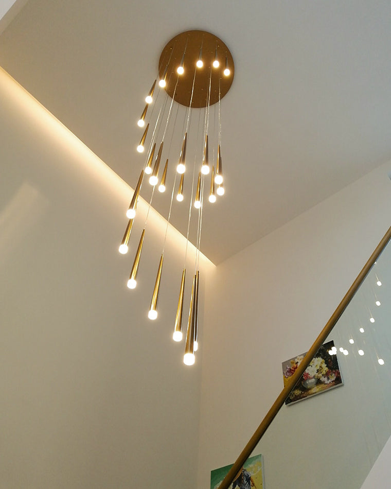 Diff Cone Spiral Staircase Chandelier-DF2204
