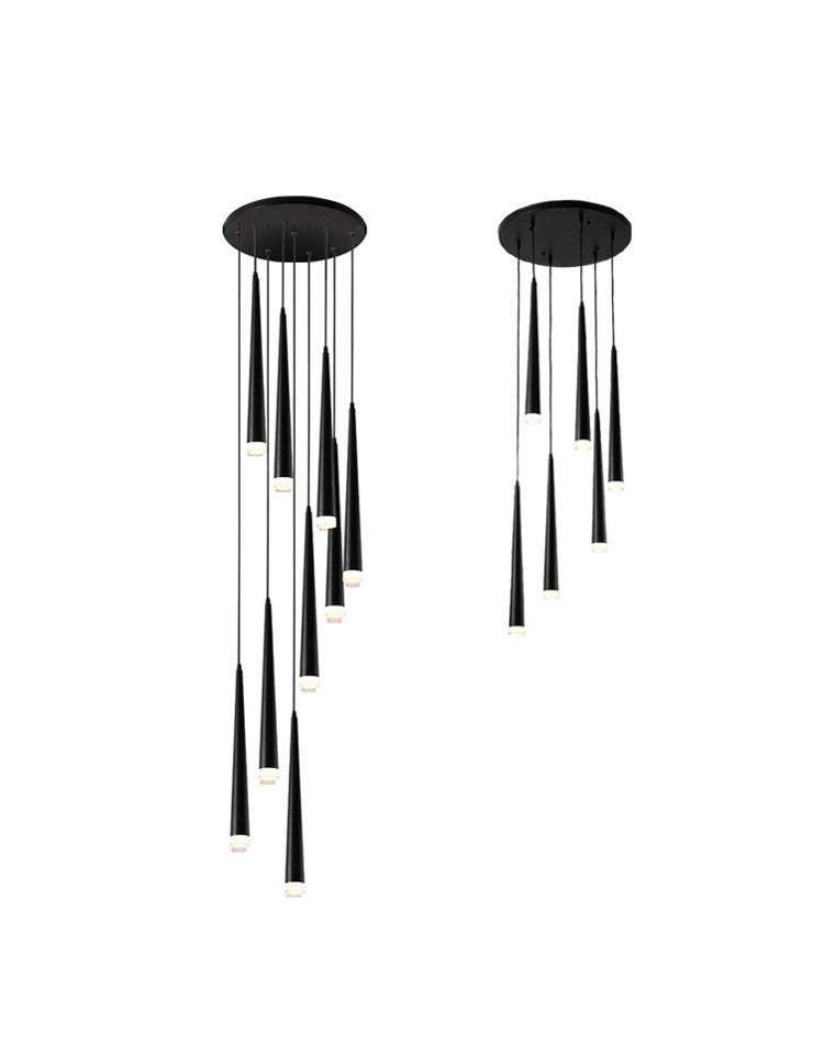 Diff Cone Spiral Staircase Chandelier-DF2204