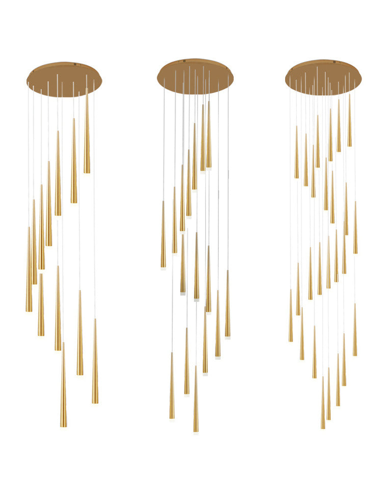 Diff Cone Spiral Staircase Chandelier-DF2204