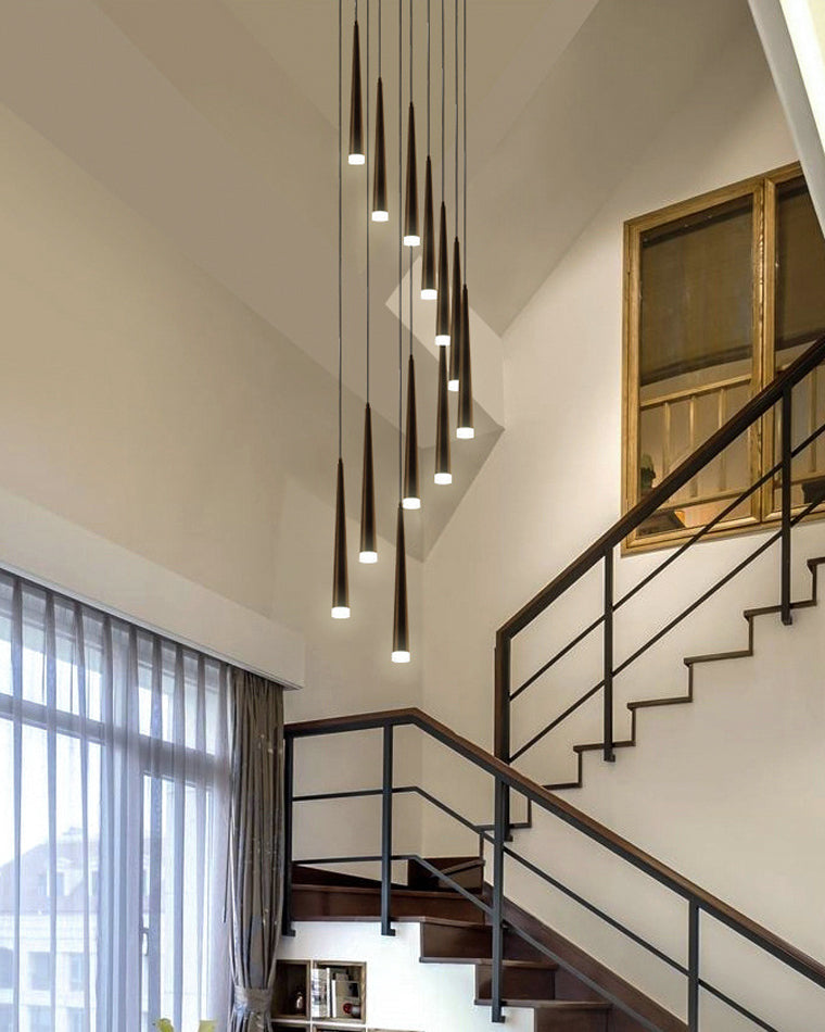 Diff Cone Spiral Staircase Chandelier-DF2204