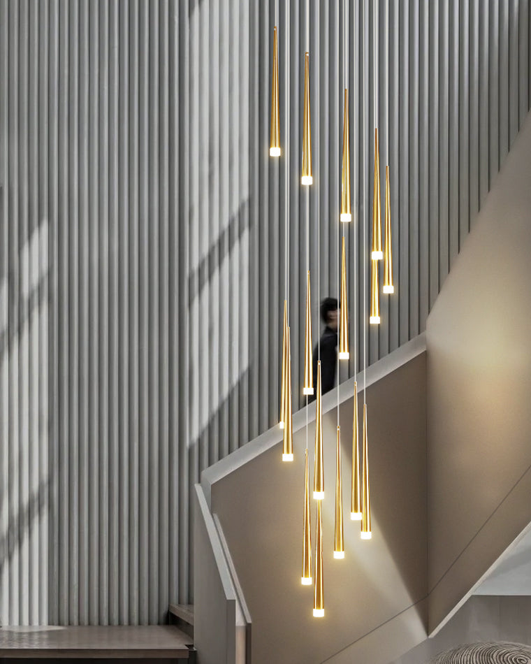 Diff Cone Spiral Staircase Chandelier-DF2204
