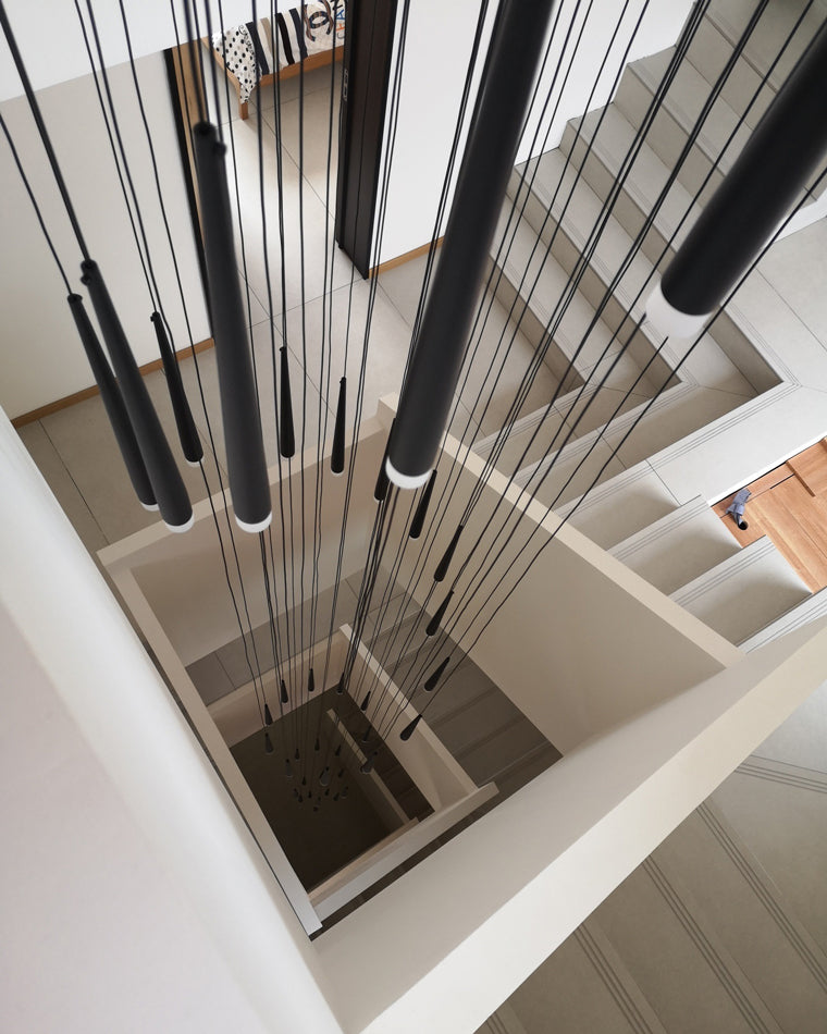 Diff Cone Spiral Staircase Chandelier-DF2204