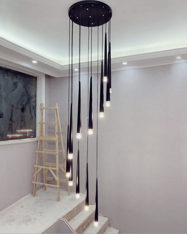 Diff Cone Spiral Staircase Chandelier-DF2204