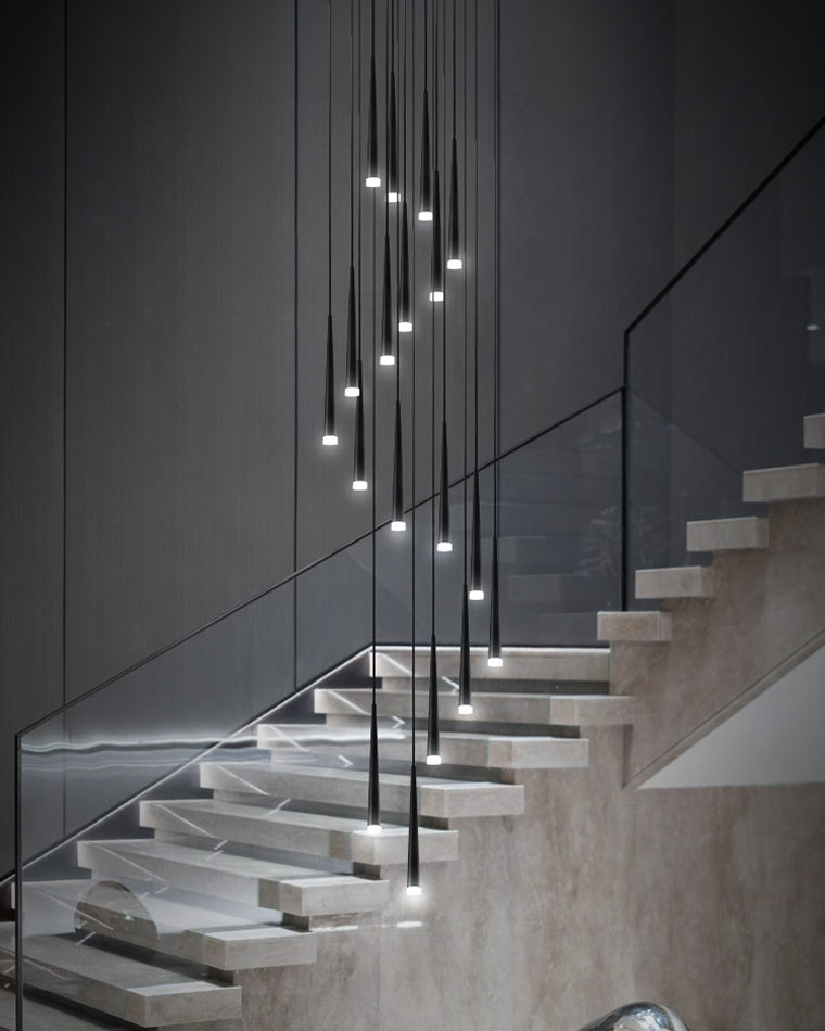 Diff Cone Spiral Staircase Chandelier-DF2204