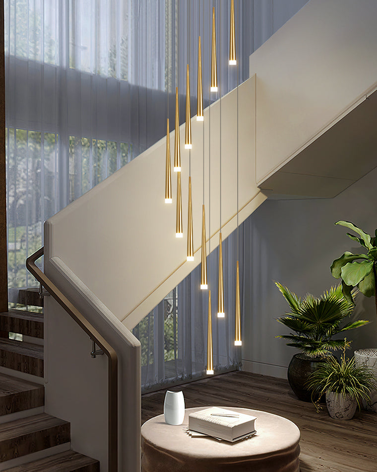 Diff Cone Spiral Staircase Chandelier-DF2204