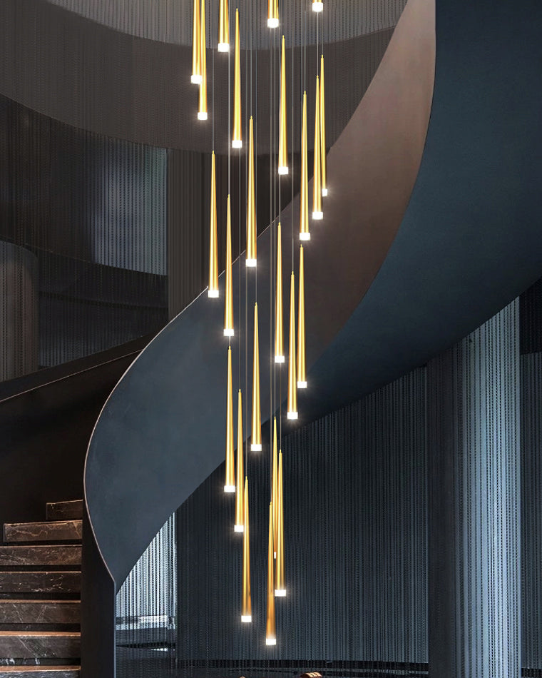 Diff Cone Spiral Staircase Chandelier-DF2204