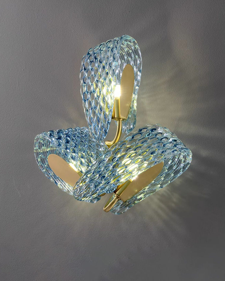 Diff Peacock Leaf Glass Chandelier-DF2213