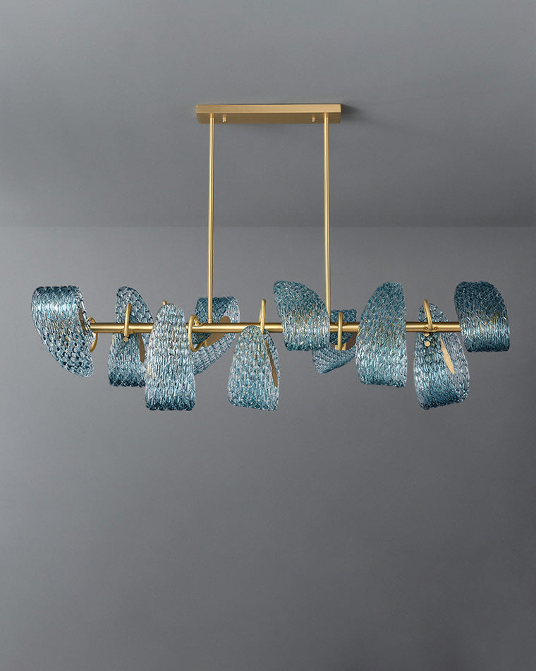 Diff Peacock Leaf Glass Chandelier-DF2213
