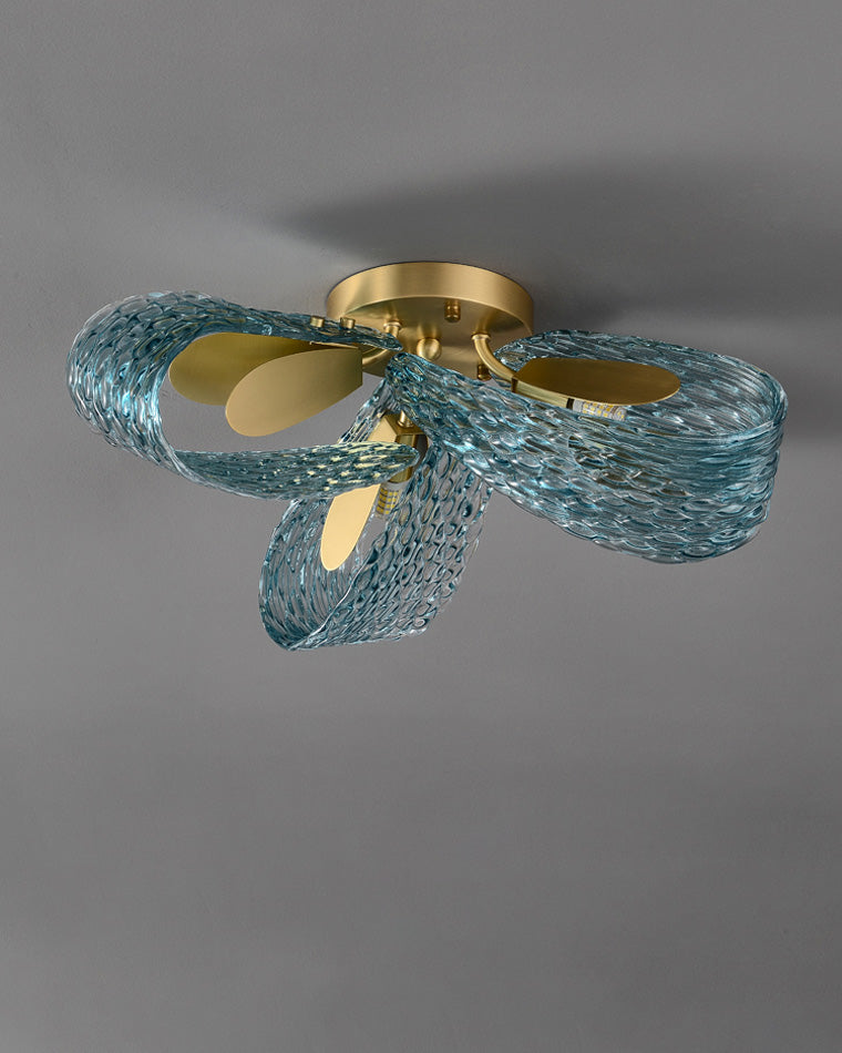 Diff Peacock Leaf Glass Chandelier-DF2213