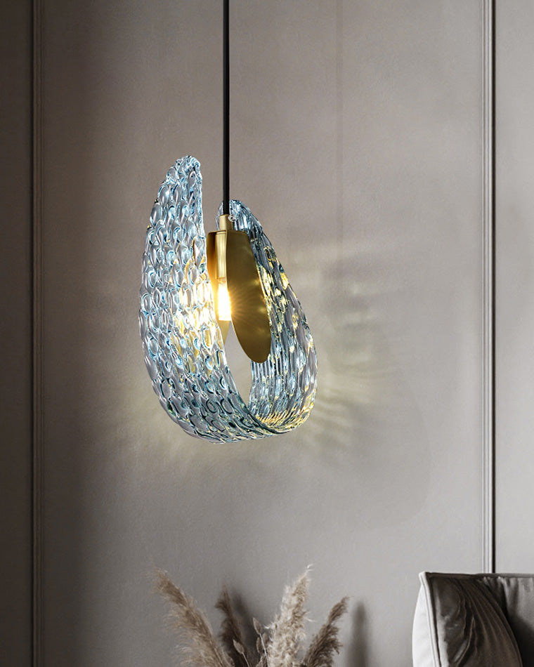Diff Peacock Leaf Glass Chandelier-DF2213