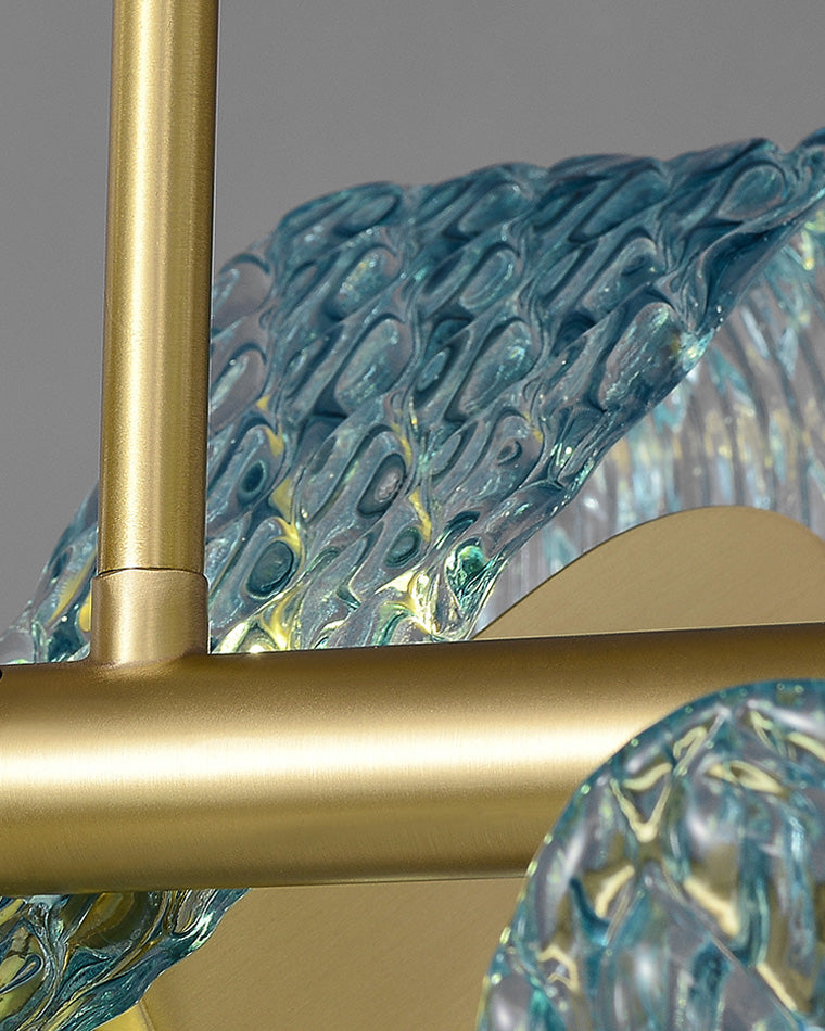 Diff Peacock Leaf Glass Chandelier-DF2213