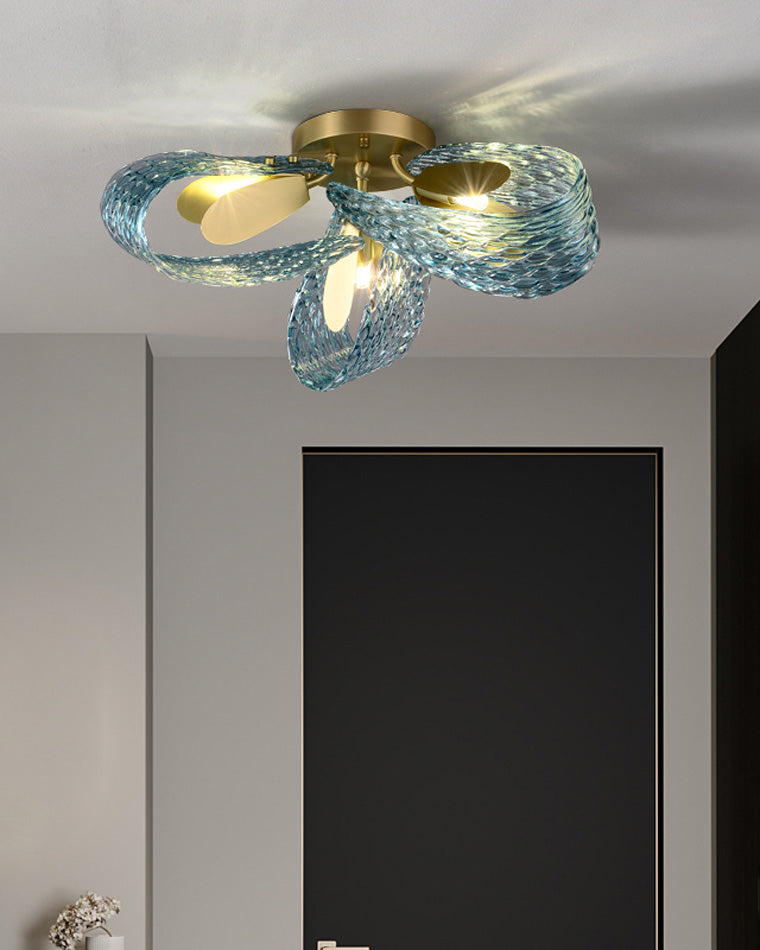 Diff Peacock Leaf Glass Chandelier-DF2213