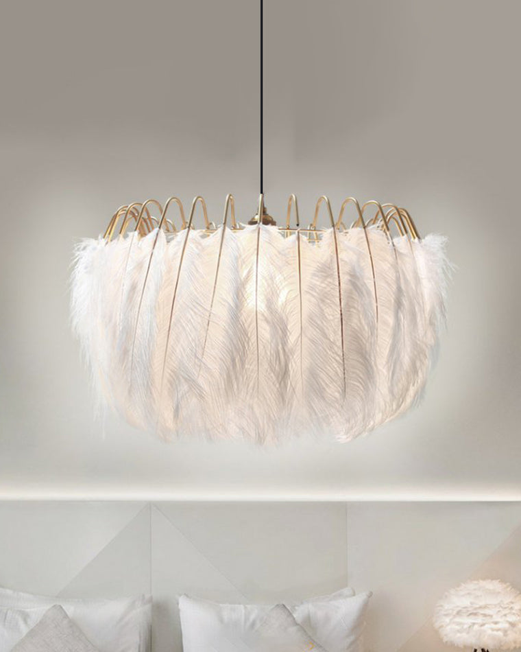 Diff Feather Round Chandelier-DF2215