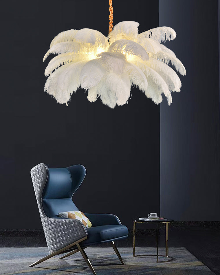 Diff Palm Feather Chandelier-DF2216