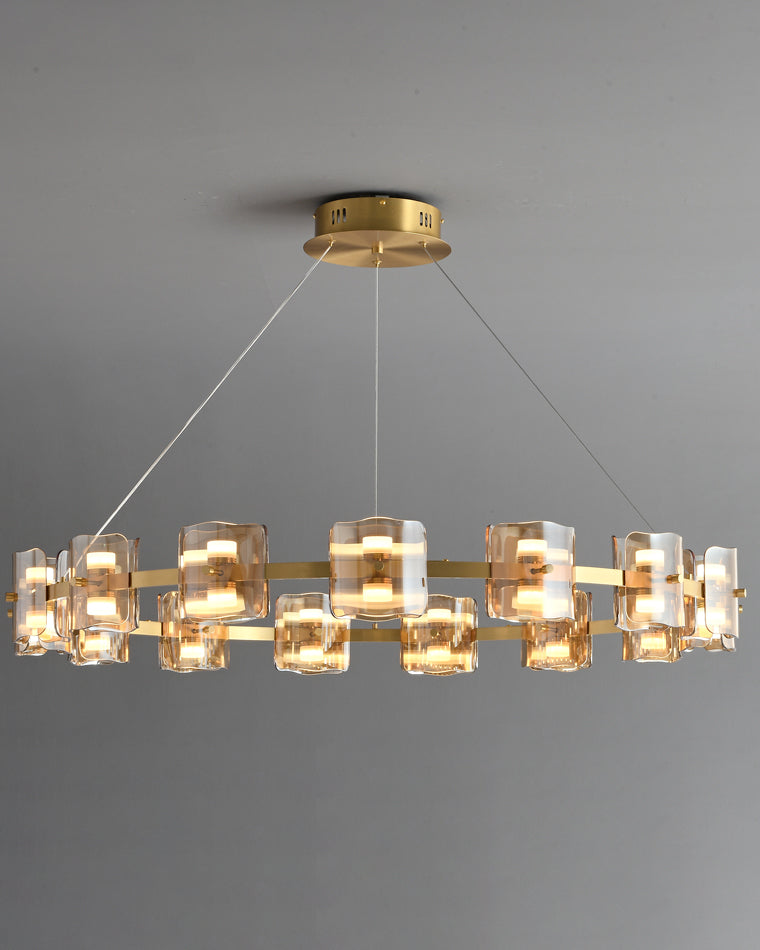 Diff Circular Glass Chandelier-DF2218