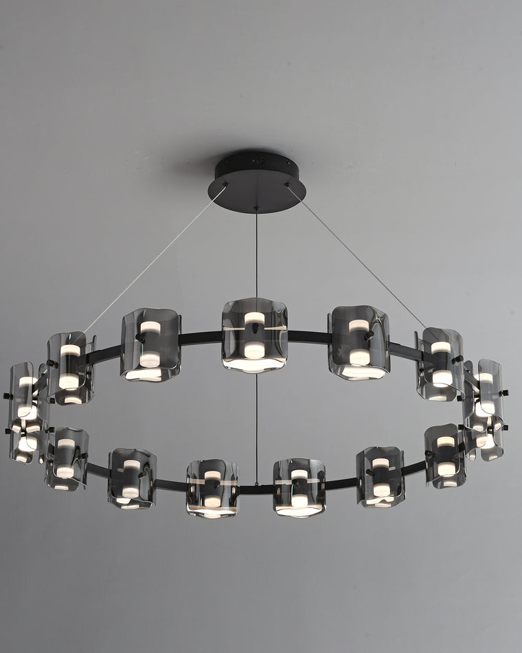 Diff Circular Glass Chandelier-DF2218