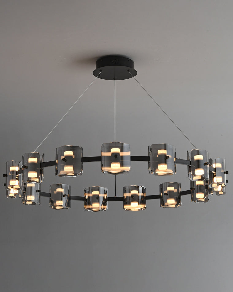 Diff Circular Glass Chandelier-DF2218