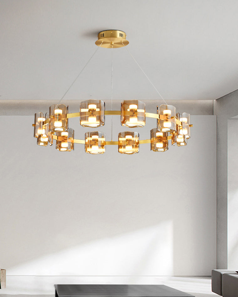 Diff Circular Glass Chandelier-DF2218