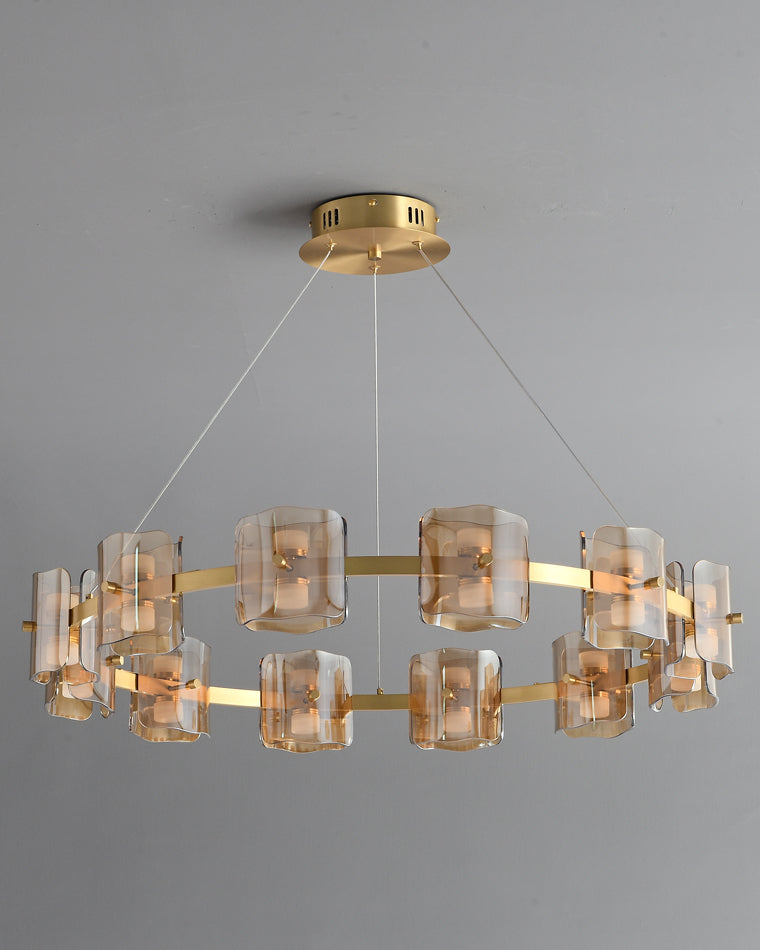 Diff Circular Glass Chandelier-DF2218