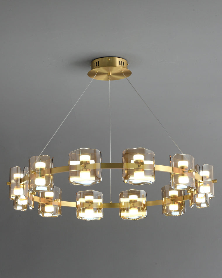 Diff Circular Glass Chandelier-DF2218