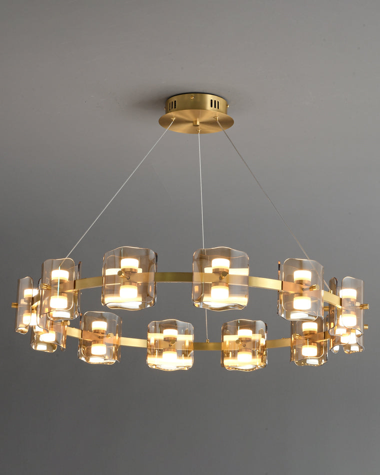 Diff Circular Glass Chandelier-DF2218