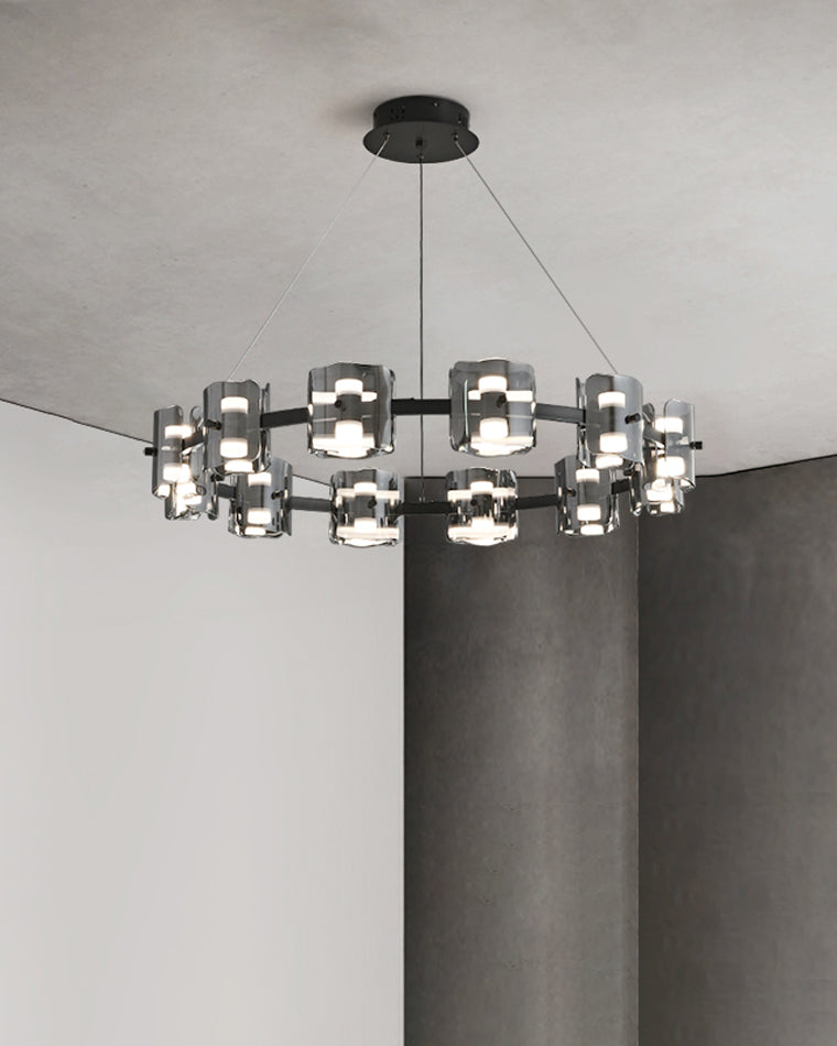Diff Circular Glass Chandelier-DF2218