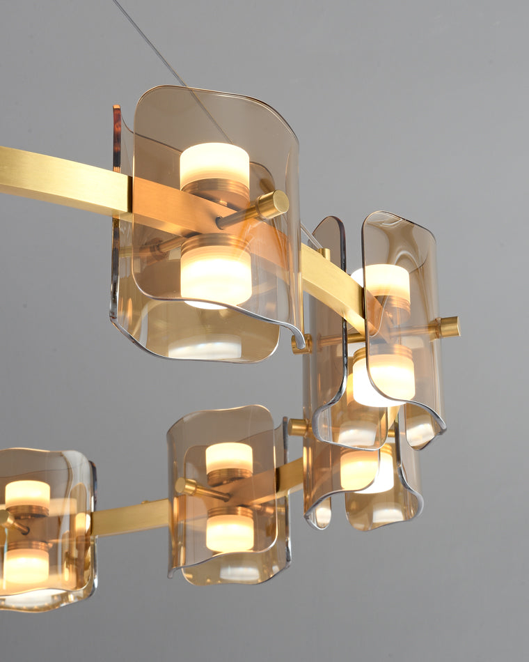 Diff Circular Glass Chandelier-DF2218