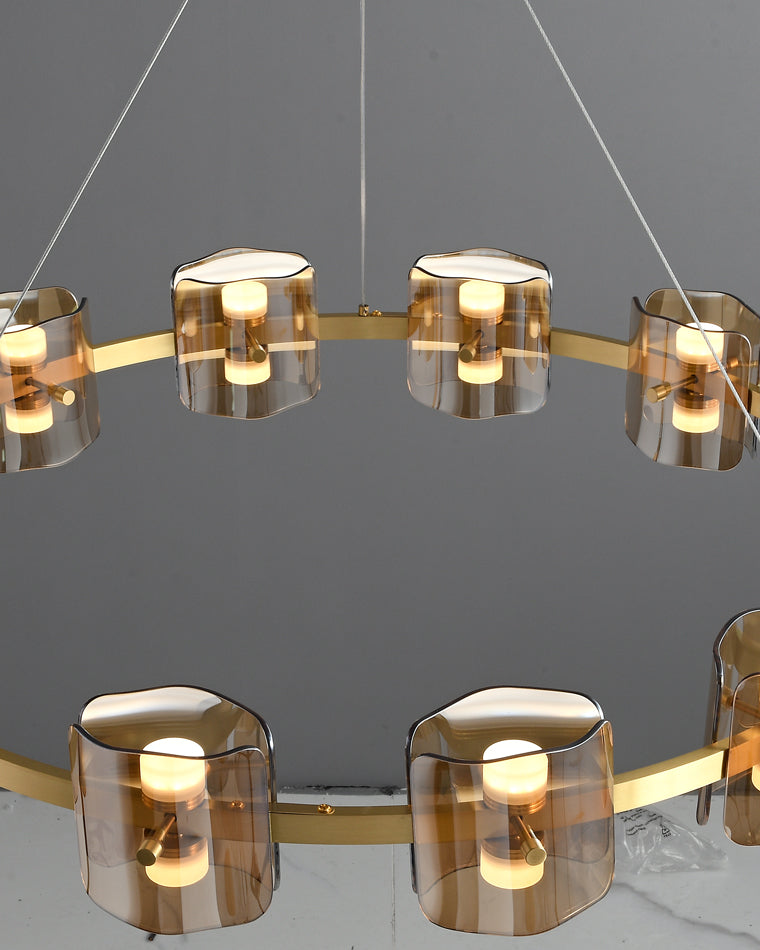 Diff Circular Glass Chandelier-DF2218