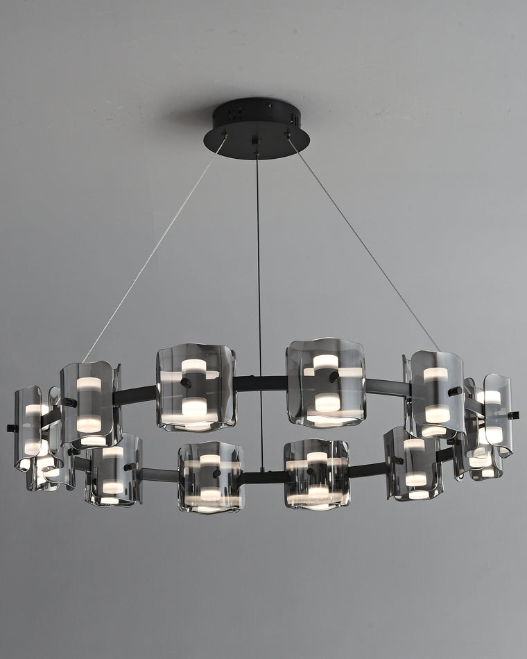 Diff Circular Glass Chandelier-DF2218