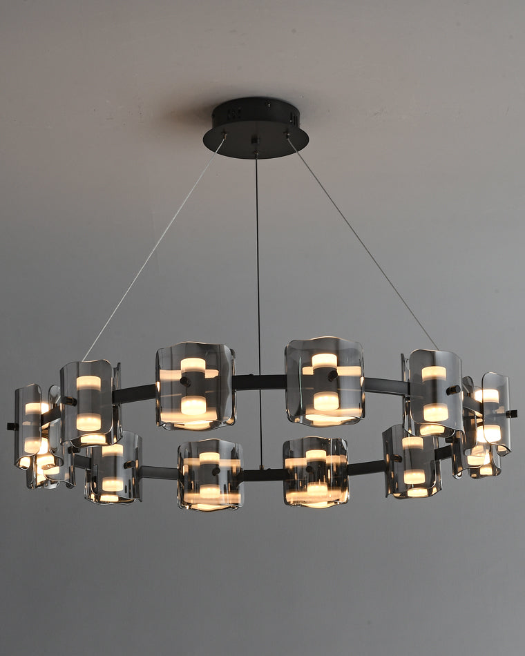 Diff Circular Glass Chandelier-DF2218