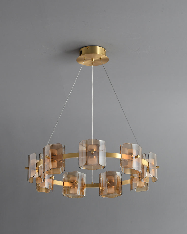 Diff Circular Glass Chandelier-DF2218