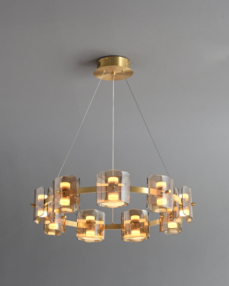 Diff Circular Glass Chandelier-DF2218